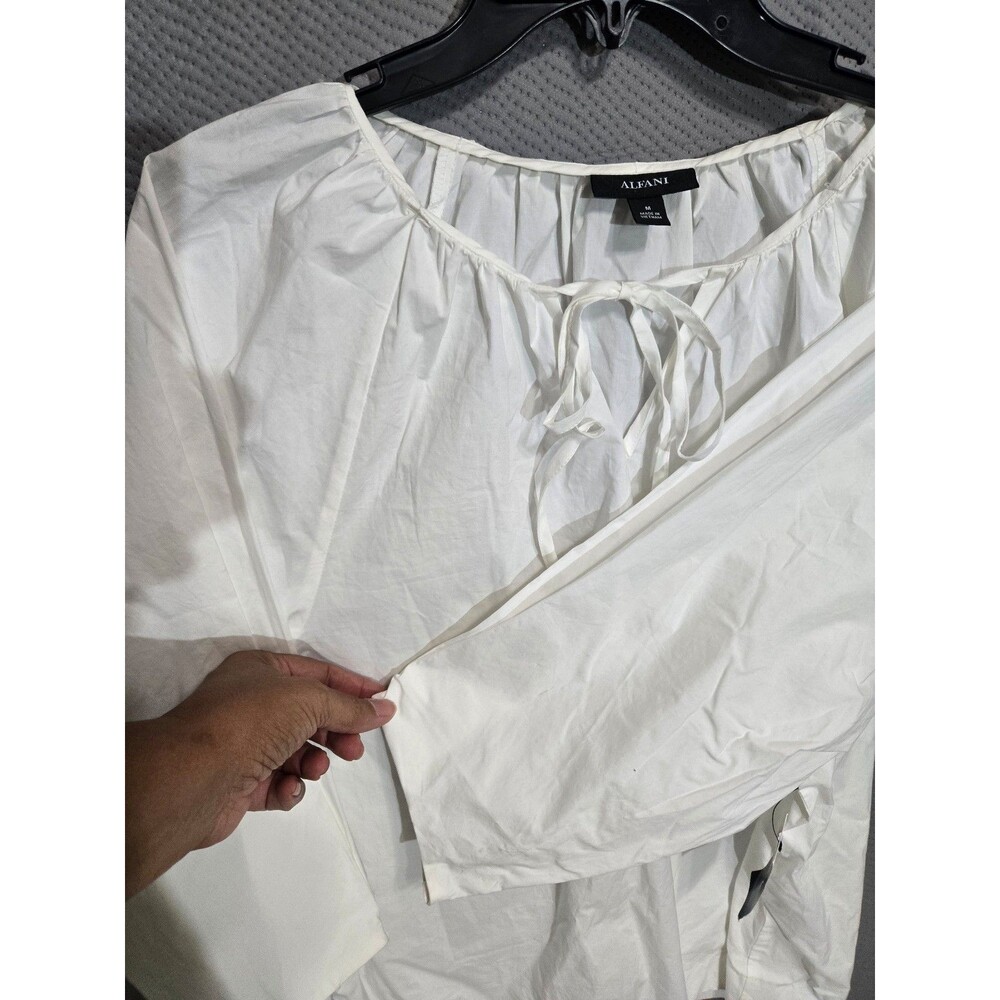 ALFANI WHITE BLOUSE - Picture 5 of 11